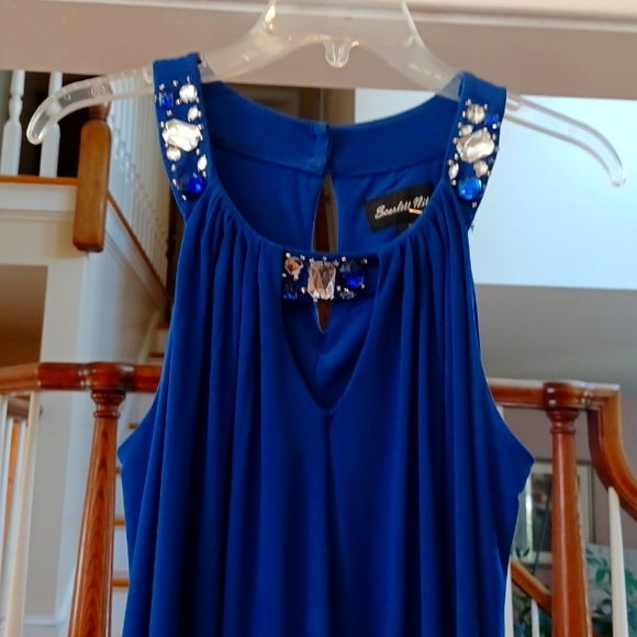 Scarlet Nite blue women's dress size 8. - Picture 2 of 5